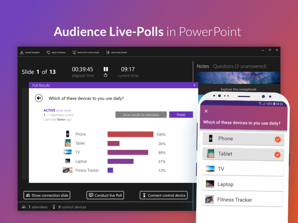 screenshot of SlideLizard LIVE